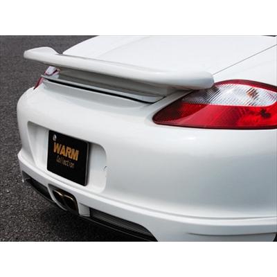 A*様 987型　ポルシェ　ケイマン　リアウイング　リアスポイラー　白 PORSCHE 987 Cayman リアウイング 塗装取付込 : エアロ.カスタムパーツ