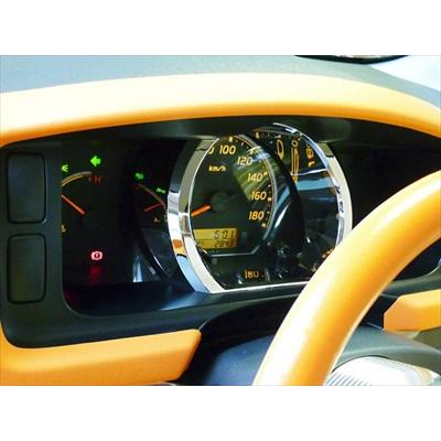 ハイエース 200系 トリップメーター スイッチ カーボン調 アルミメタルリング ハイエース 200系 1〜3型 ワイドボディ メッキメーターリング : エアロ