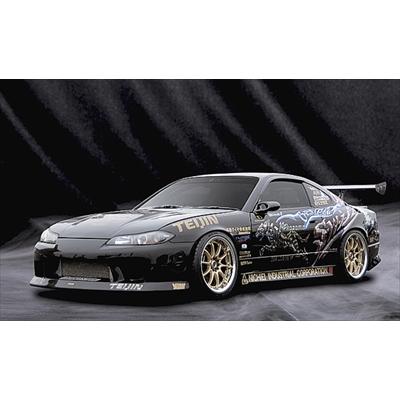 S15 シルビア純正サイドスカート(フロント割れ有り) シルビア S15 サイドステップ エアロ FRP 未塗装 社外品 左右セット