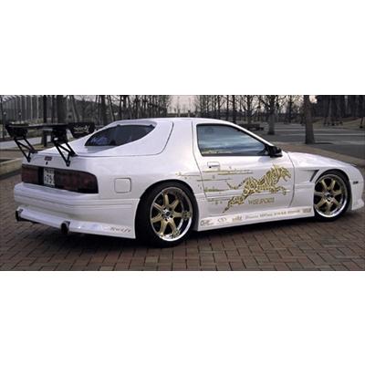 FC3S リアバンパースポイラー 塗装取付込 : エアロ.カスタムパーツの