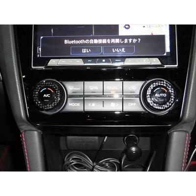 WRX STI S4 D型以降用 エアコンダイヤル カバー カーボン調 : エアロ