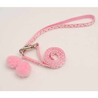 水玉　ボンボン リード（ポンポンリード）　布×ナイロン 犬猫兼用　国産　ペットグッズ 小型犬 　メール便 【ペット用品　通販　トップワン】 | TOPWAN | 01