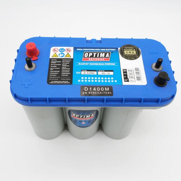 OPTIMA オプティマ ブルートップバッテリー D1400M BTDC-5.5L D31M : トップウォータータックルズ - 通販 ...