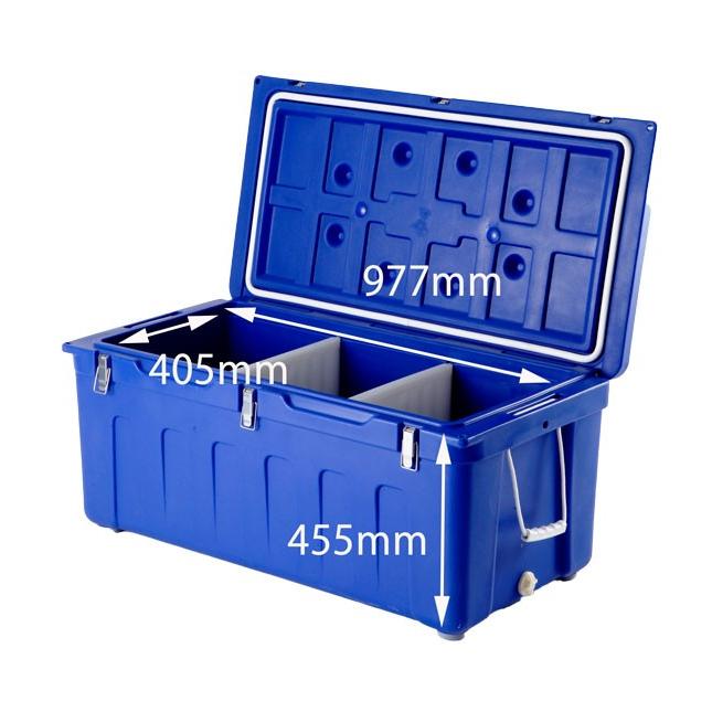 トップウォーター　3点セット 大型クーラーボックス 漁業向けクーラー 160QT ホワイト・ブルートップ