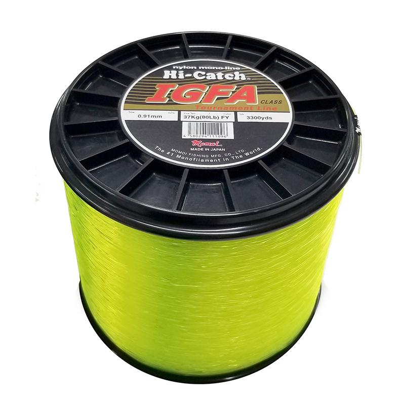 モモイHi-Catch I.G.F.A ナイロンライン80lb 3000m イエロー : トップ