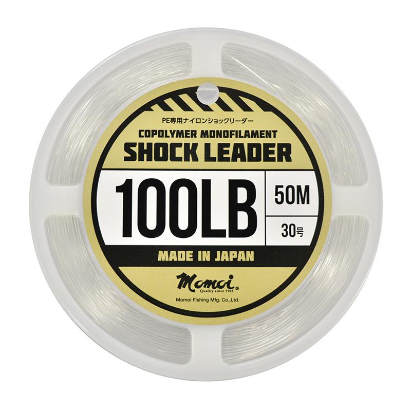 momoi ショックリーダー ナイロン100lb 30号50m クリア CO-POLYMER