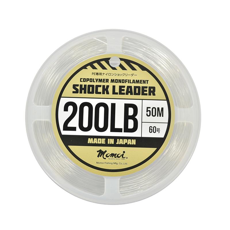 momoi ショックリーダー ナイロン200lb 60号50m クリア CO-POLYMER