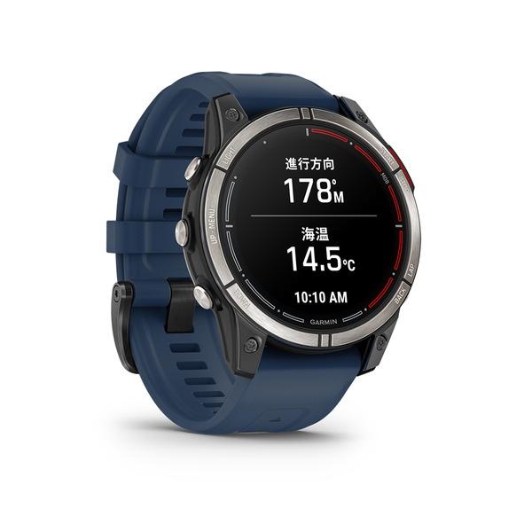 ガーミン GARMIN quatix 7 Pro マリン スマートウォッチ GPSウォッチ 船舶 ボート ヨット 釣り 魚探連携 Suica対応 AMOLED LEDライトの画像