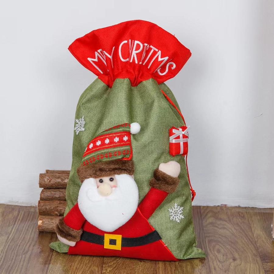 クリスマス ラッピング袋 巾着袋 ラッピング用品 クリスマスプレゼント袋 大きめ ギフトバッグ キャンディー袋 ギフト袋 贈り物 収納 プレゼント用  かわいい｜topwood｜04