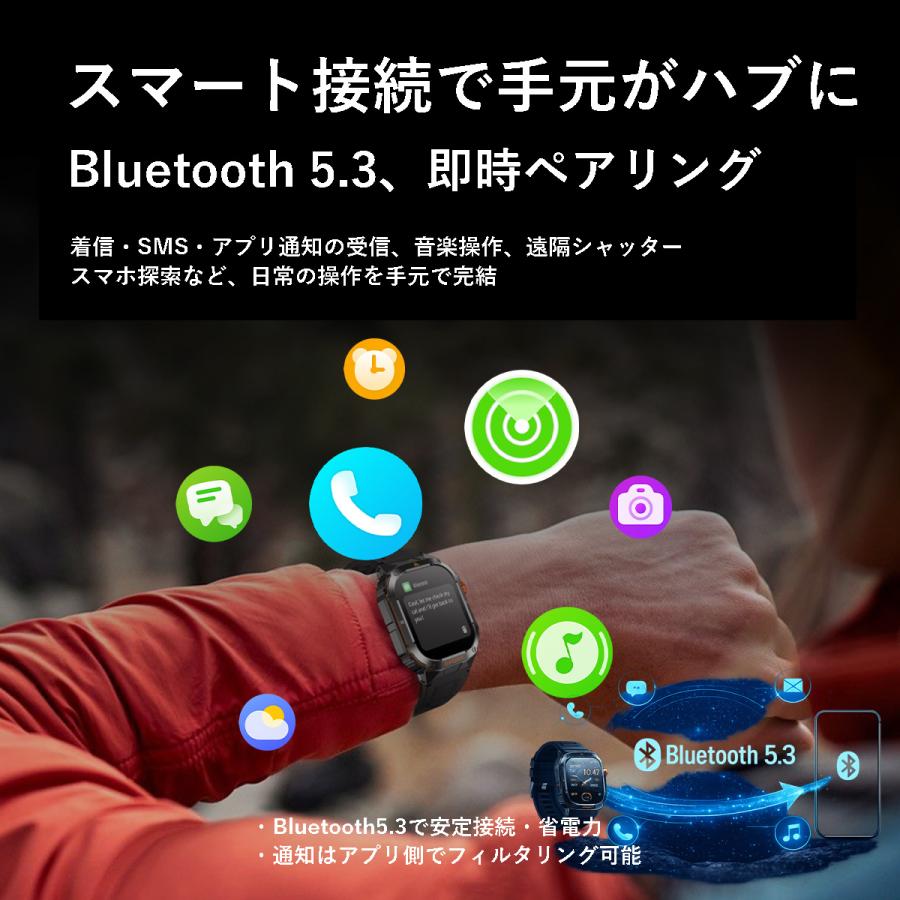 スマートウォッチ 通話機能 2026最新 2.01インチ大画面 レディース