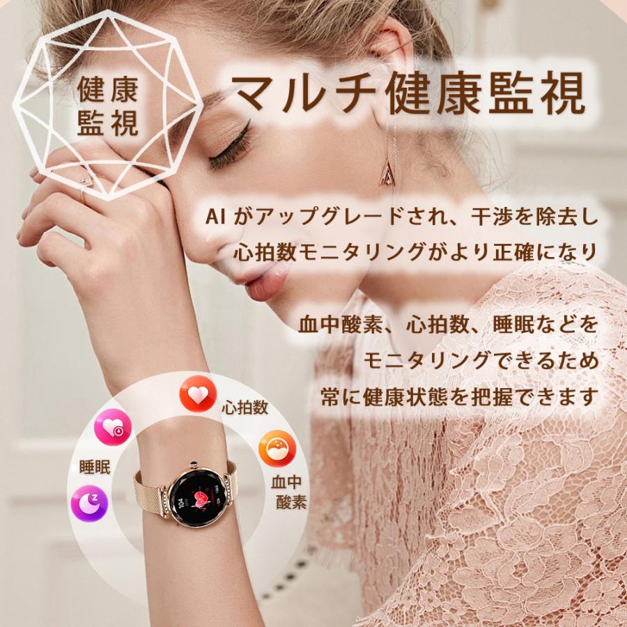 スマートウォッチ 通話機能 2025進化版 心拍数レディース 生理 スマートウォッチ 通話機能 2025進化版 心拍数レディース 生理