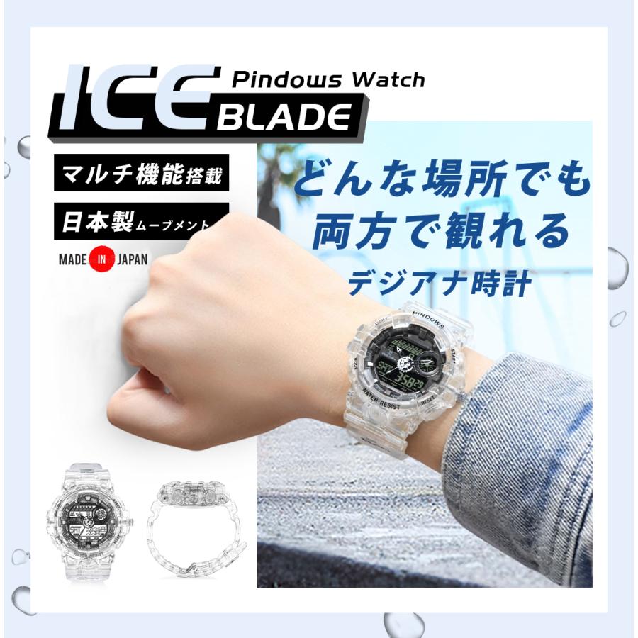 メンズデジタル腕時計多機能アウトドアスポーツ腕時計LEDバックライトアナログクォーツ防水時計 no brand（ノーブランド）の「スポーツ 腕時計  メンズ デジタル時計 防水 ストップウォッチ バックライト シリコン LED電子 EC52（ アナログ腕時計）」 - WEAR メンズ ...