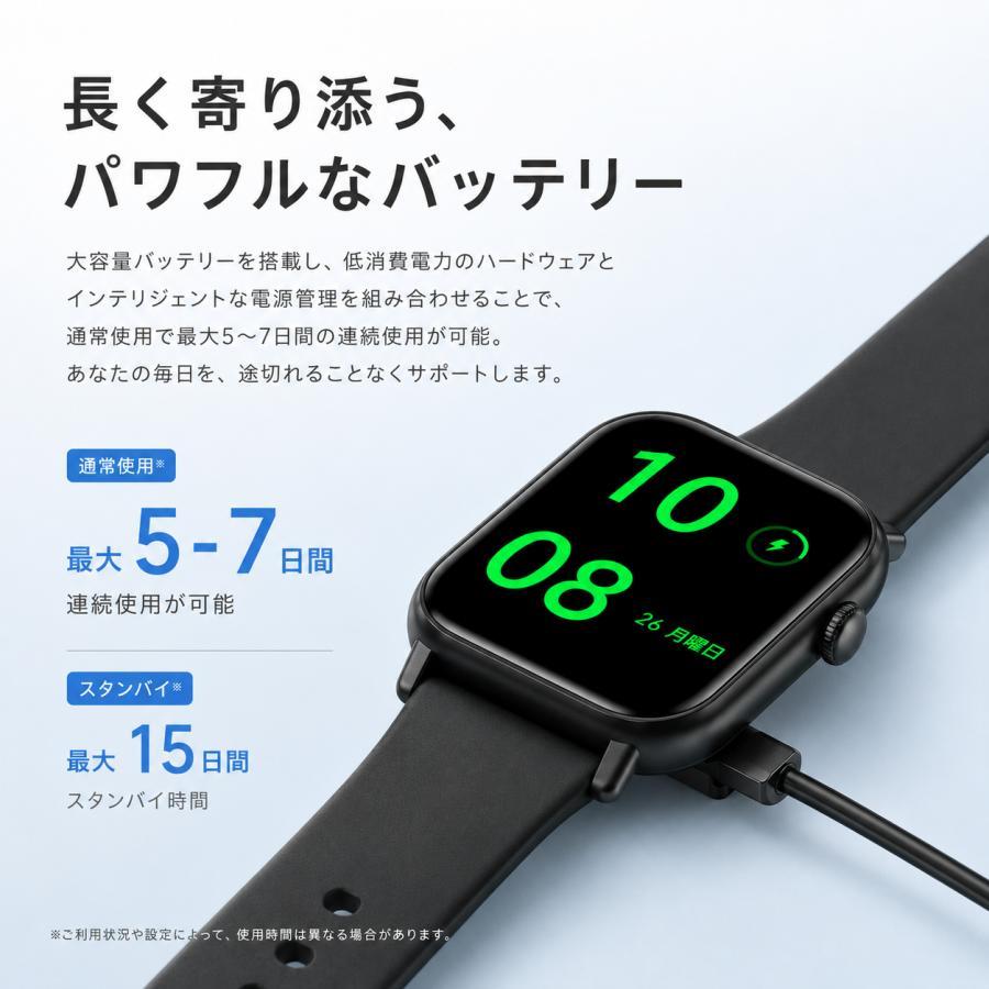 スマートウォッチ 通話機能 レディース メンズ 技適認証 24時間健康