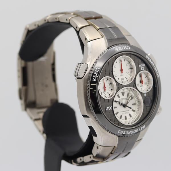 デッドストック級 保/箱付 セイコー スポーチュラ キネティック クロノ