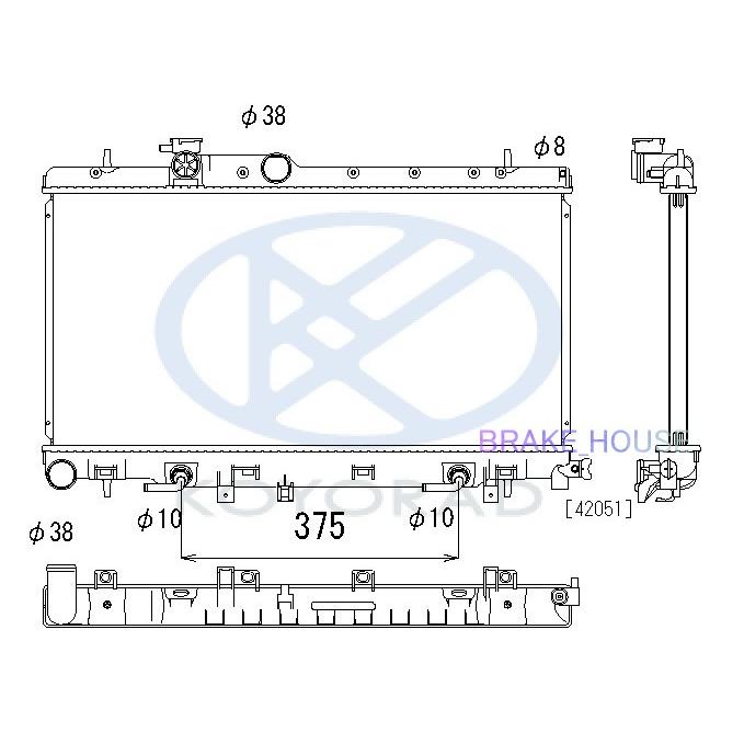 ラジエーター インプレッサ GH-GDB  M/T 45119FE020　KOYO　PL092155　｜tora-rd