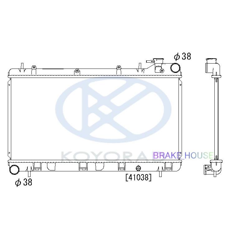 radiator フォレスター E-SF5 MT 45199FA040 PL090632 : ブレーキハウス - 通販 - Yahoo!ショッピング