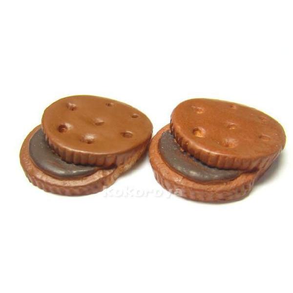 ココアチョコサンド 1個 （26mm×20mm） : ココロネイル KokoroNail