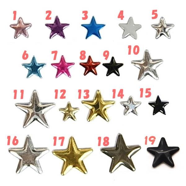 アルミ製スタッズ 星型 5 10ｍｍ 10個入り ココロネイル Kokoronail 通販 Yahoo ショッピング