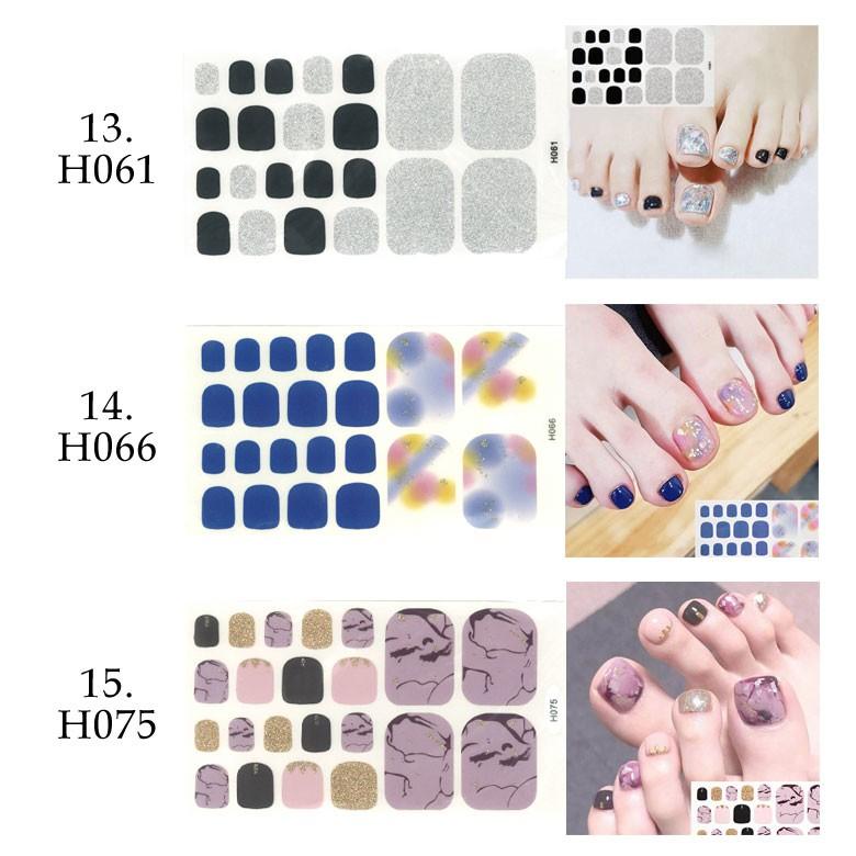 ネイルシール フット用 貼るだけ デザインシール フルタイプ 各種 11