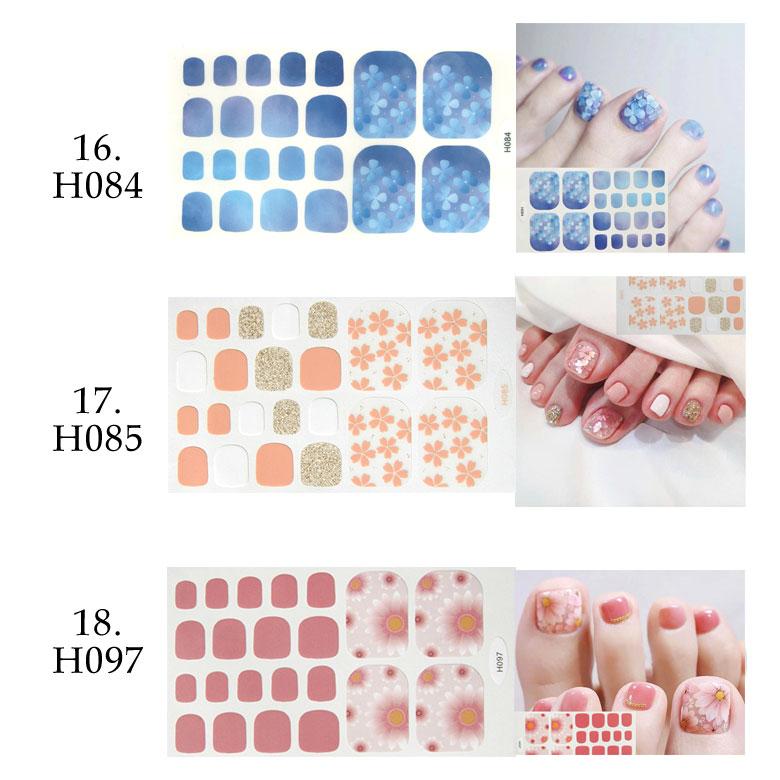 ネイルシール フット用 貼るだけ デザインシール フルタイプ 各種 11