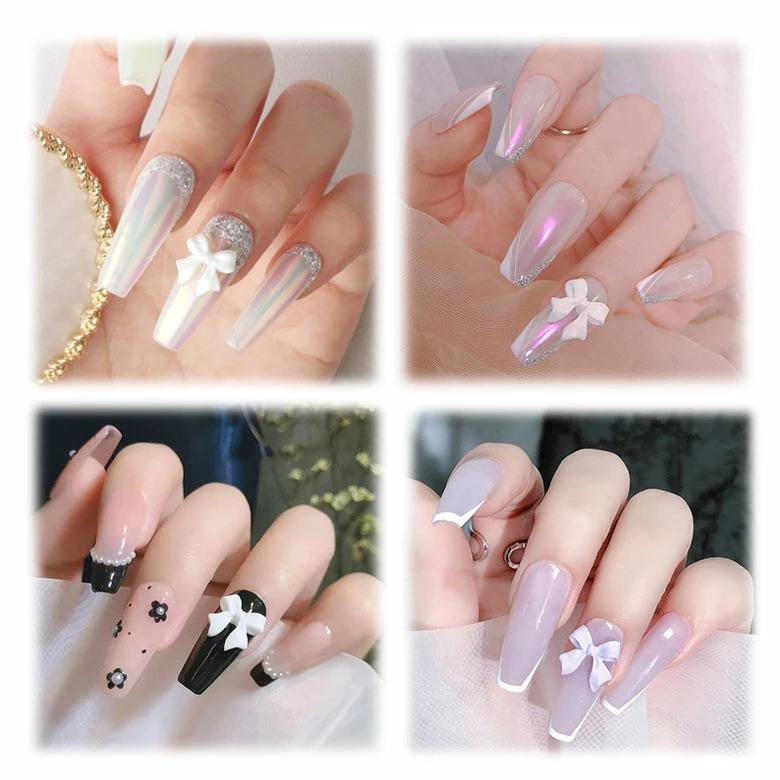 ネイル パーツ 8 マット カラー リボン 2個入り : ココロネイル