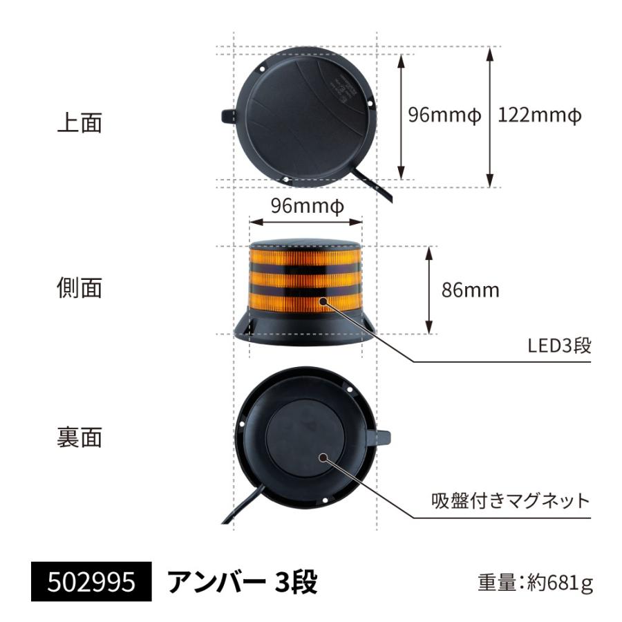 ジェットイノウエ JET 502994 LEDフラッシュライト 3段タイプ ブルー