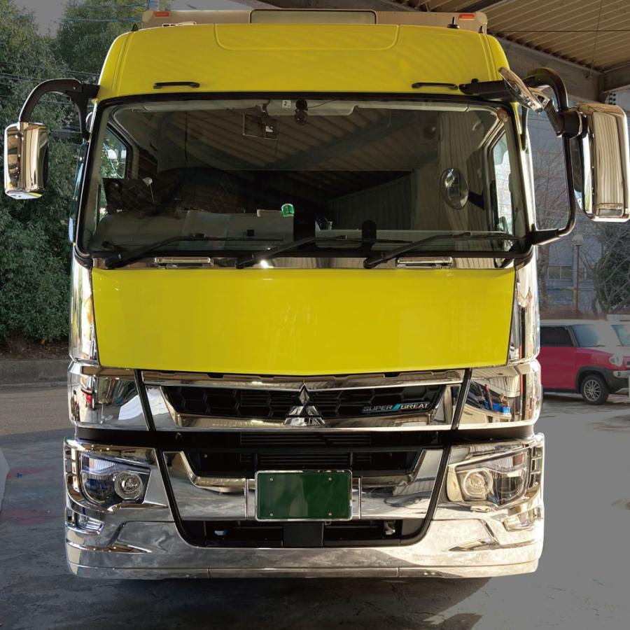 スーパーグレート　メッキライトベゼル左 Amazon | ふそう スーパーグレート メッキ ヘッドライトベゼル