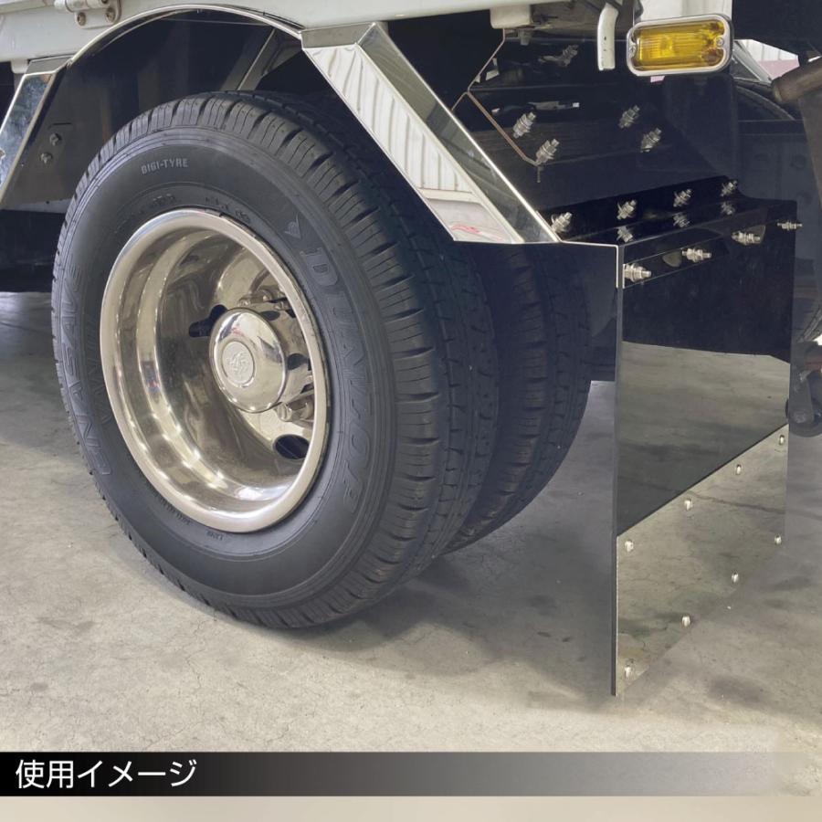 ジェットイノウエ JET 522087 泥除け用ステンレス鏡面板 折り目なし 