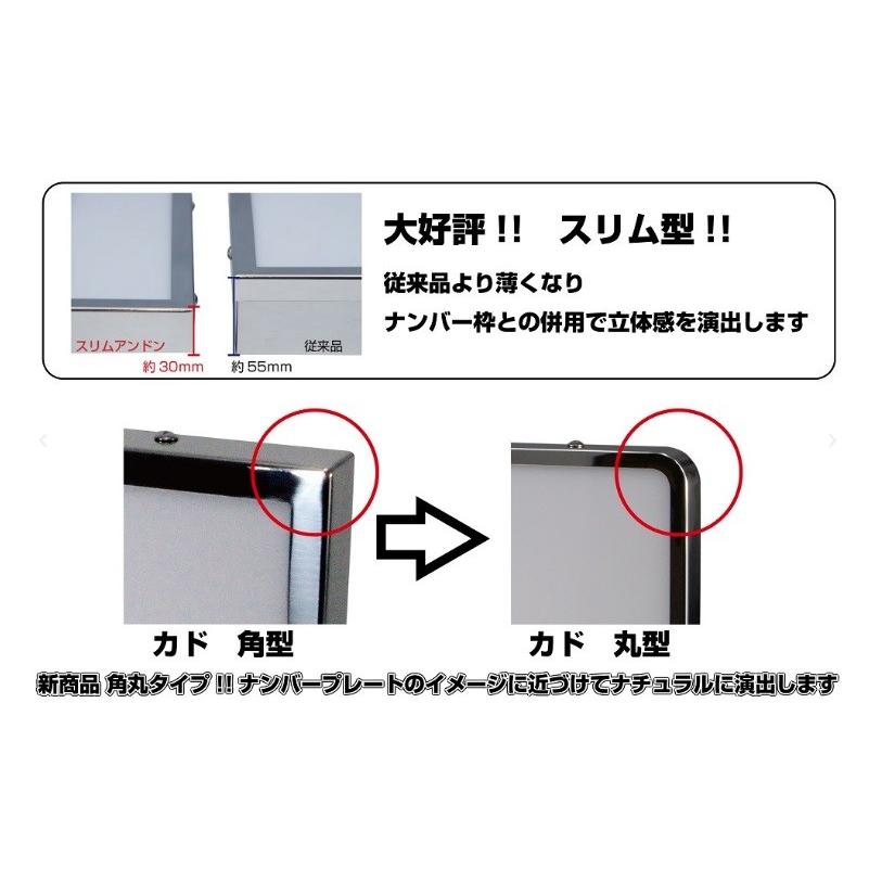 ジェットイノウエ JET 524147 ナンバーアンドン スリム 角丸タイプ