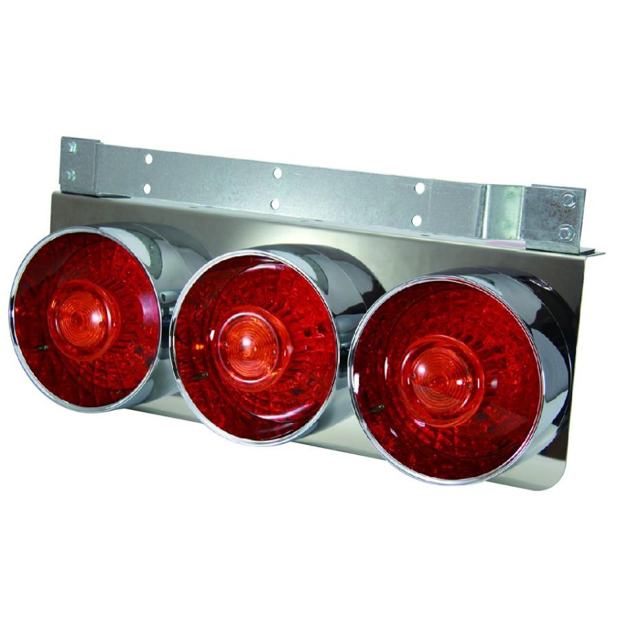 ジェットイノウエ JET 525305 丸型3連テールランプ大型 24V リレー無 R  