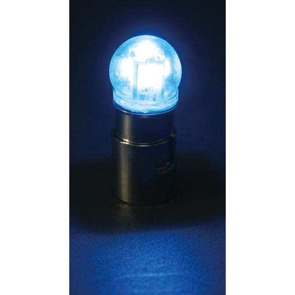 JET 528711 LED G-18 電球タイプソケット式バルブ DC12V BA15S ブルー｜toraboon