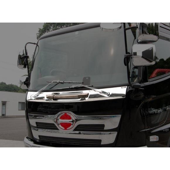 メッキ　 ワイパー　パネル　ガーニッシュ　17レンジャー　日野 ワイパーパネルガーニッシュ 17レンジャー 標準車 H29.5