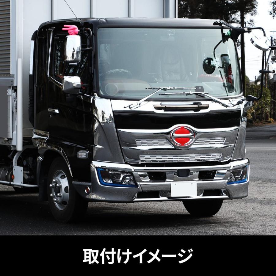 日野純正　レンジャー4tワイドボディフロントグリル♪ センサー穴なし ジェットイノウエ JET 573373 フロントグリル 日野 4t '17レンジャー用