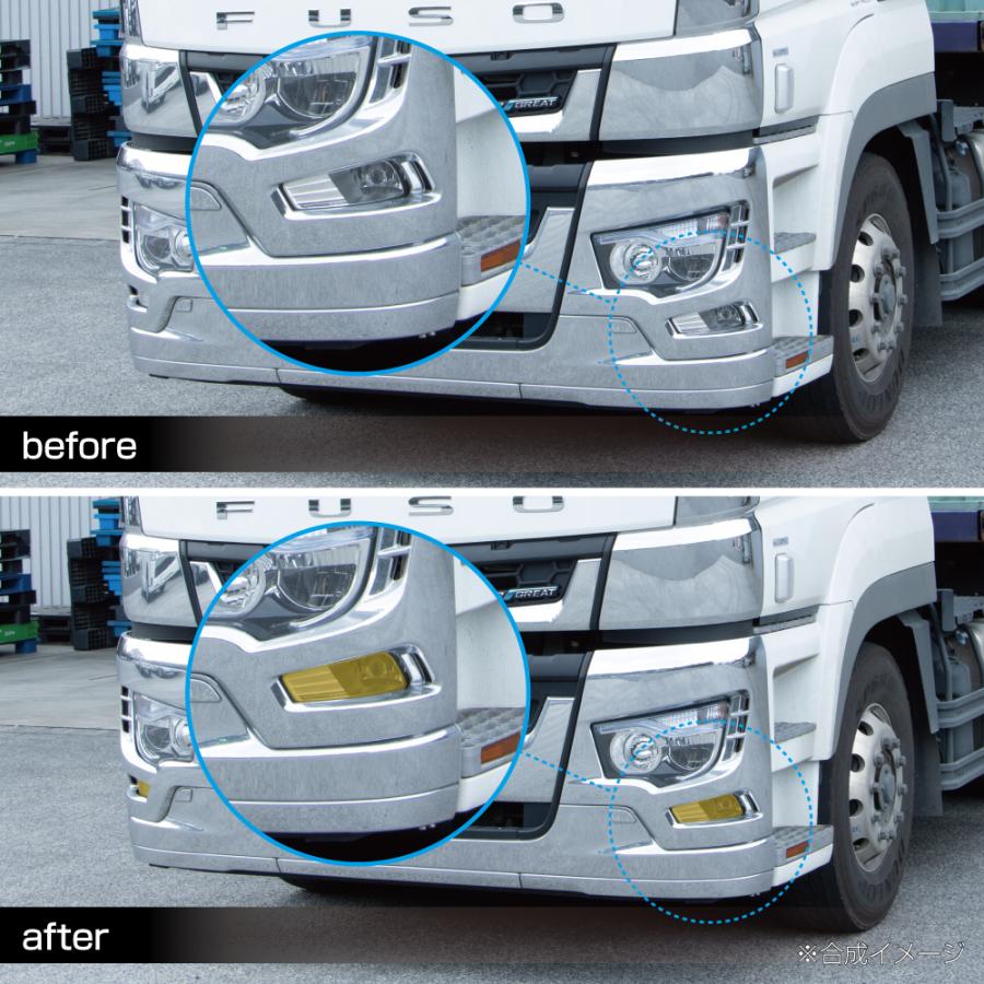 ジェットイノウエ JET 590545 フォグランプフィルム イエロー ふそう