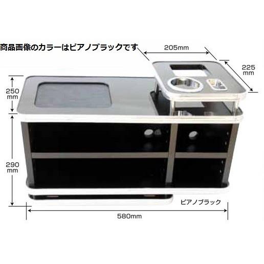 ジェットイノウエ JET 592851 汎用コンソールBOX ピアノブラック 