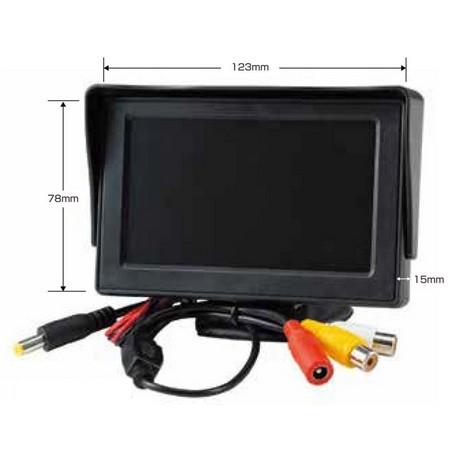 JET 592960 4.3インチ オンダッシュモニター 12Ｖ・24Ｖ共用