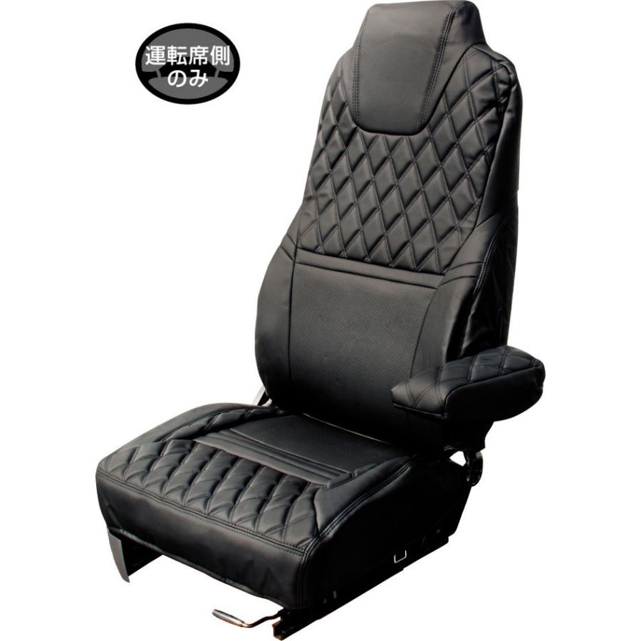 JET 595364 車種専用シートカバー COMBI UD大型クオン(H17.1〜H29.4)/UD4tフレンズコンドル用(H23.8〜H29.8) ブラック/黒糸