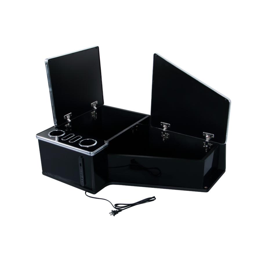 Jet センターテーブル いすゞ 大型ファイブスターギガ用 ピアノブラック フルサイズ コンセント Usb付き Jet トラブーン 通販 Yahoo ショッピング