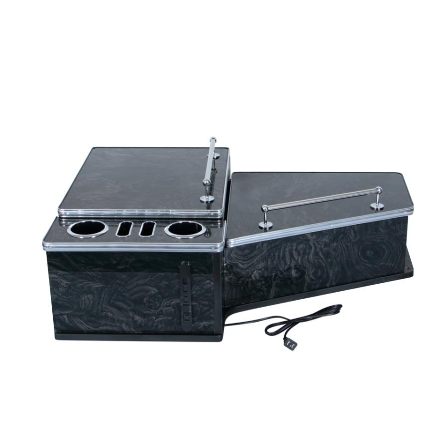 JET 595523 センターテーブル いすゞ 大型ファイブスターギガ用 黒木目