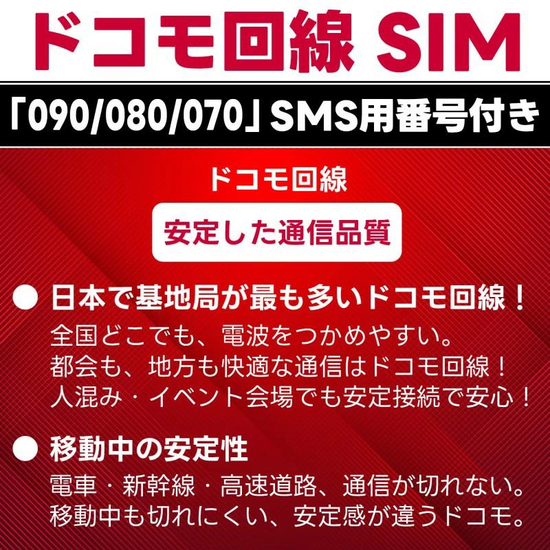 SMS認証可能】docomo プリペイド SIM 1GB/月(開通月+1カ月) 最大2カ月