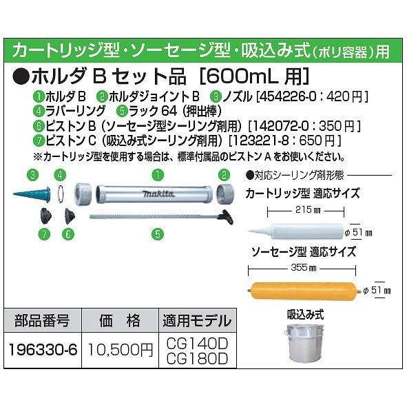 マキタ（makita） 充電式コーキングガン用オプションホルダBセット品