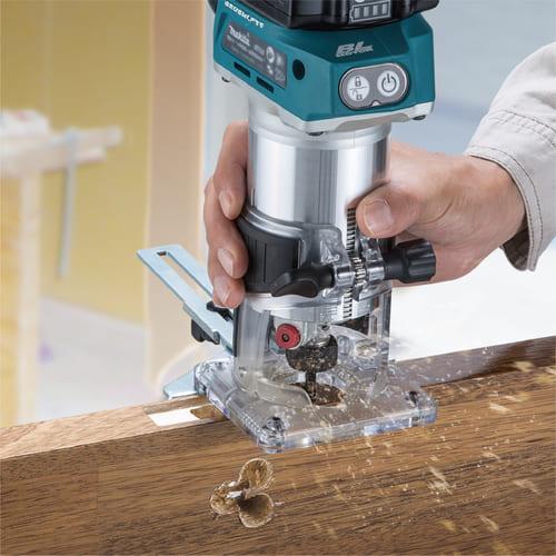 Makita - マキタ 充電式 トリマ RT50DZ トリマー　バッテリー　18V マキタ RT50DZ + BL1860B 18V充電式トリマ 本体+6.0Ahバッテリー