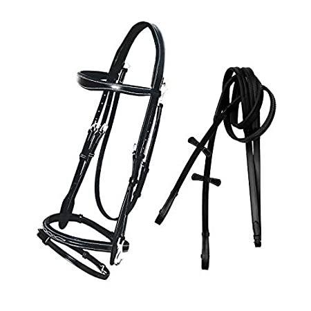 Runners Quick Release Working Bridle with PP Rubber Grip Reins./ Buffalo Le