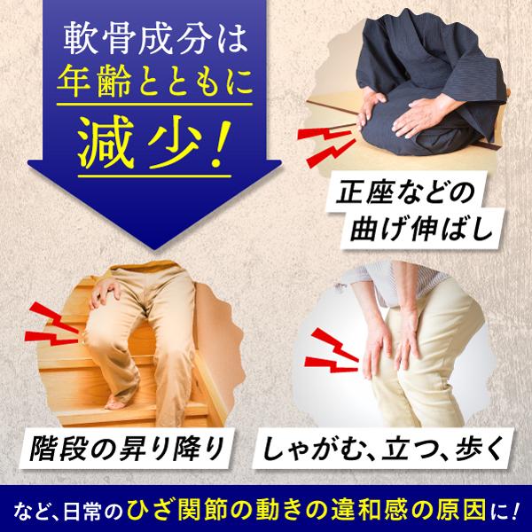 【驚異のプロテオグリカン！送料無料・５本セット】モアパスクア プロテオグリカンACE 60粒(約30日分) 3個セット 膝関節の動きの違和感