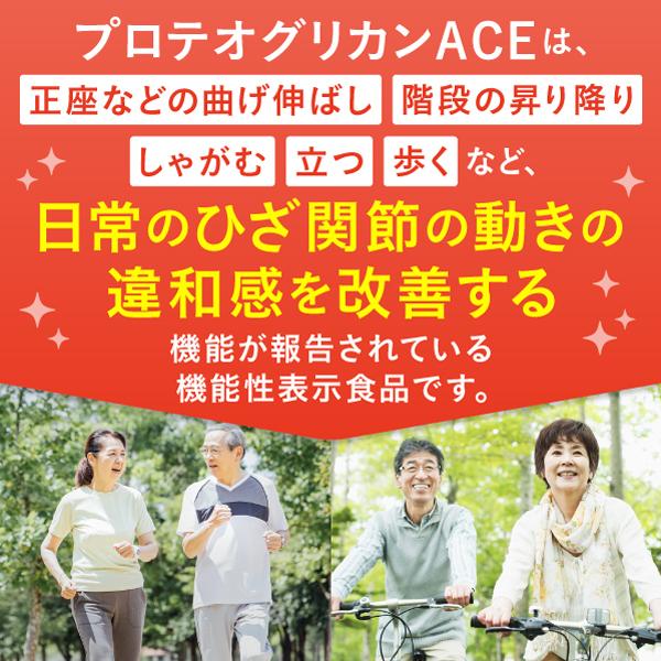 プロテオグリカンACE 60粒(約30日分) 3個セット 膝関節の動きの違和感