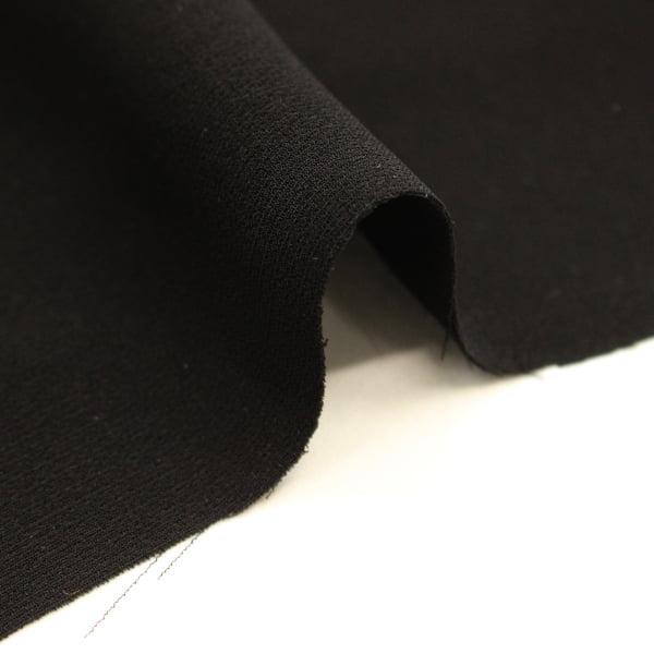 服地 生地 イタリア製 フォーマルブラック ジョーゼット ポリエステル100% 約140cm幅 黒 ゆうパケット1.5ｍ対応 10cm単位価格 |  | 01