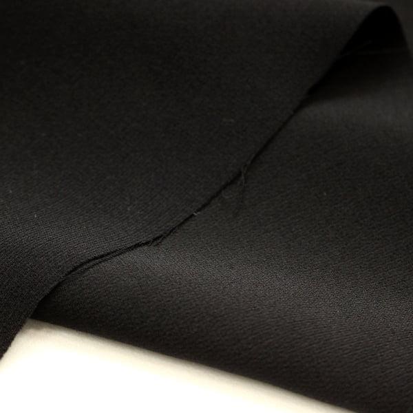 服地 生地 イタリア製 フォーマルブラック ジョーゼット ポリエステル100% 約140cm幅 黒 ゆうパケット1.5ｍ対応 10cm単位価格 |  | 02