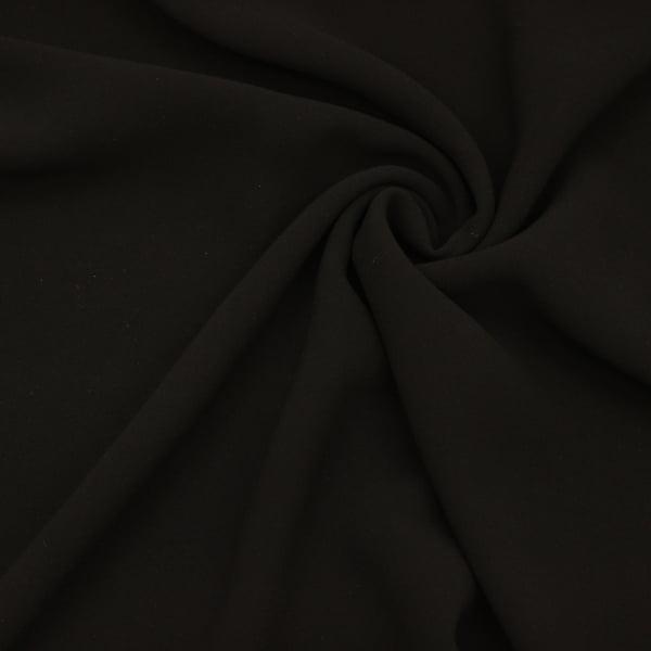 服地 生地 イタリア製 フォーマルブラック ジョーゼット ポリエステル100% 約140cm幅 黒 ゆうパケット1.5ｍ対応 10cm単位価格 |  | 05