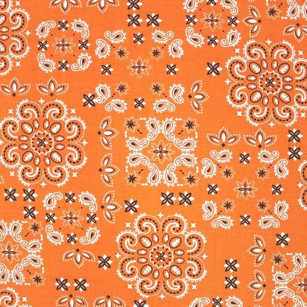 生地 布 バンダナ柄 ペイズリー 綿100％ スケア シーチング 約110cm幅 手芸 ハンドメイド 手作り ゆうパケット2.5ｍ対応 10cm単位価格 |  | 07