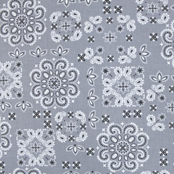 生地 布 バンダナ柄 ペイズリー 綿100％ スケア シーチング 約110cm幅 手芸 ハンドメイド 手作り ゆうパケット2.5ｍ対応 10cm単位価格 |  | 10